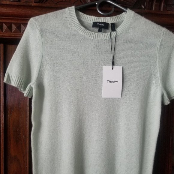 Theory Sweaters - Theory Mint Green Crewneck Sweater